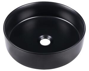 Pultra helyezhető mosdókagyló CALIG ⌀ 36 cm Kerámia Fekete