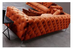 Narancssárga bársony kanapé 237 cm Como – Artie