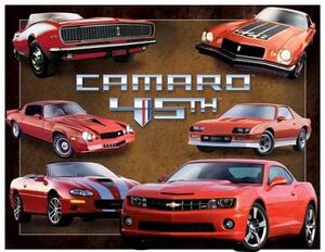 Fém tábla Camaro 45th Anniversary, (40 x 31.5 cm)