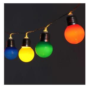 Iris E27 izzó alakú 8 programos/3,5m/piros, zöld, kék, sárga/30db LED-es/USB-s fénydekoráció