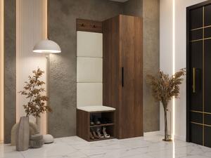 Előszoba garnitúra Nitos III, 191x82x50cm, Kárpit, Laminált forgácslap