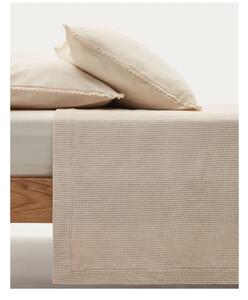 Bézs pamut ágytakaró franciaágyra 180x250 cm Bedar – Kave Home