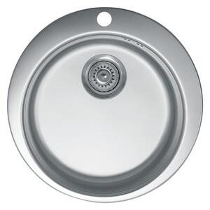 Metalac Venera 480E Ø90 Egymedencés Mosogatótálca - Inox