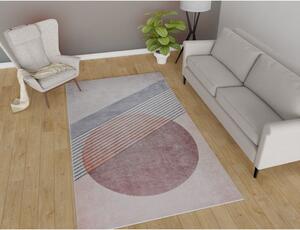 Világos rózsaszín-világosszürke mosható szőnyeg 160x230 cm – Vitaus
