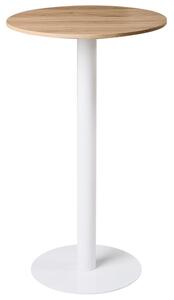 Bárasztal MORELLA Világosbarna/fehér 60 cm 60 cm