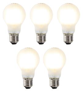 5 db-os készlet E27 szabályozható LED izzó A60 matt 7W 806lm 2700K