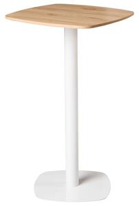 Bárasztal MORELLA Világosbarna/fehér 60 cm 60 cm