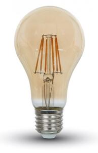 E27 borostyán LED filament izzó A67 10W