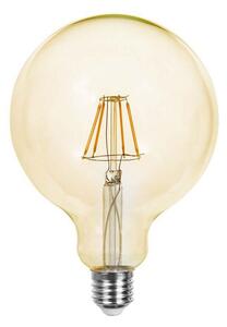 E27 borostyán LED filament izzó G125 4W