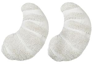2 db díszpárna SNOWDROP Pamut 40 x 25 cm Fehér