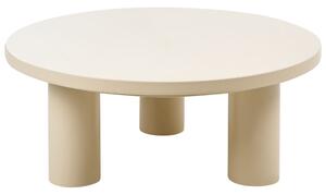 Kerti dohányzóasztal VIPITENO 80 cm 80 cm Fém Bézs