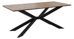 Asztal Goodyear 135, 74x90cm, Wotan tölgy, Fekete