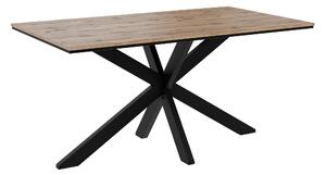 Asztal Goodyear 136, 74x90cm, Wotan tölgy, Fekete