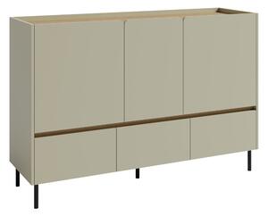 Komód Fiosono 106, Laminált forgácslap, 105x150x40cm, Tölgy, Eukaliptusz