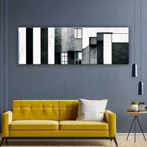 120x50 cm Absztrakt ablakok vászonkép