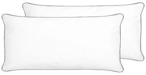 Kétdarabos párnaszett PELISTER Alacsony Mikroszálas 40 x 80 cm Fehér