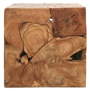 Cube teakfa dohányzóasztal, 40 x 40 cm - HSM collection