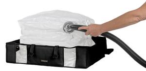 XXL Black Edition 3D fekete ágy alatti ruhatároló doboz, 145 l - Compactor