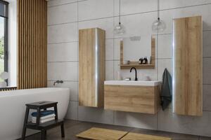 Venezia Dream II. fürdőszobabútor szett + mosdókagyló + szifon - 80 cm (arany tölgy)