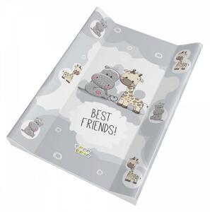 Babastar merev pelenkázó lap 50*70 cm - Best friend&#039;s ! szürke