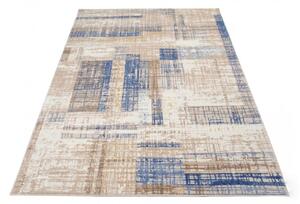 Bézs - kék mintás WILLY szőnyeg Méret: 120x170 cm