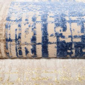 Bézs - kék mintás WILLY szőnyeg Méret: 120x170 cm