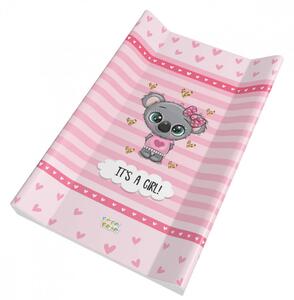 Babastar merev pelenkázó lap 50*80 cm - It&#039;s a girl ! koala rózsaszín