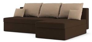SUNNY Sarok kihúzható kanapé, 200x75x140, haiti 5/haiti 3, jobb