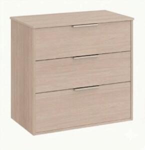 Fürdőszobai szekrény mosdó nélkül Roca Optica 78,5x75,7x45,5 cm világos tölgy OPTDESK803ZJ