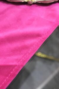 Sötét rózsaszín bársony asztali futó 150cm