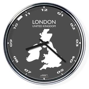 Irodai falióra (világos vagy sötét) - London / UK, átmérő 32 cm | DSGN, Výběr barev Světlé