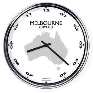 Irodai falióra (világos vagy sötét) - Melbourne / Ausztrália, átmérő 32 cm | DSGN, Výběr barev Světlé