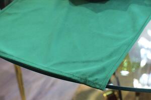 Zöld bársony asztali futó 150cm