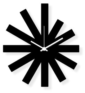 Középes méretű falióra, fekete akrilüveg 40x30 cm - BlackStar| DSGN