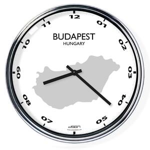 Irodai falióra (világos vagy sötét) - Budapest / Magyarország, átmérő 32 cm | DSGN, Výběr barev Světlé