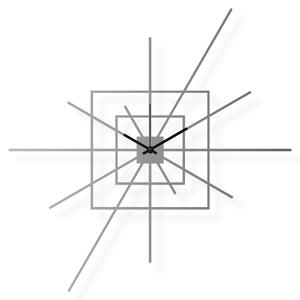 Nagy falióra, rozsdamentes acél, 63x63 cm - Superstar II | DSGN