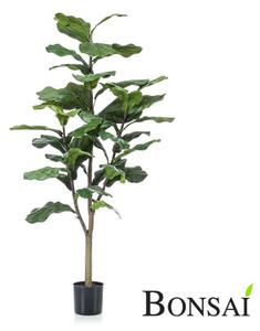 Mű Ficus Lyrata 120 cm – élethű beltéri növény - 91 - 120 cm