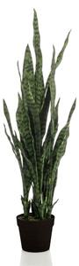 Mű Sanseveria 95 cm cserépben – élethű beltéri növény - 91 - 120 cm