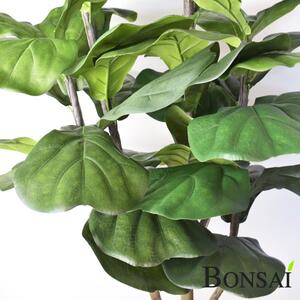 Mű Ficus Lyrata 120 cm – élethű beltéri növény - 91 - 120 cm