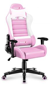 Lány rózsaszín gamer szék tinédzsereknek