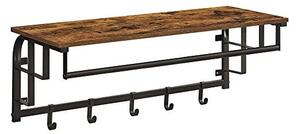 Fali fogas, Vasagle, LCR102B01, rusztikus barna, 30 x 80 x 27 cm