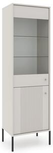 SOFT vitrines szekrény 180 cm, kasmír