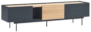 Antracit szürke tölgy TV állvány Teulat Otto 180 x 40 cm