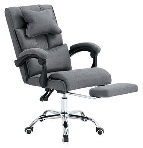 TEM-Waldor modern főnöki fotel kihúzható lábtartóval