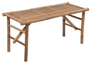 VidaXL összecsukható bambusz kerti pad párnával 118 cm