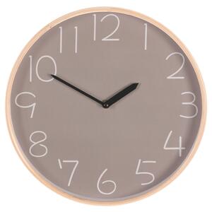 Falióra 32 cm átmérő, MDF fa kerettel, szürke