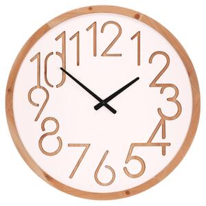 Falióra 60 cm átmérő MDF fa kerettel fehér