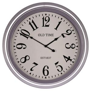 Falióra 58 cm átmérő MDF üveg fém kerettel OLD TIME felirattal