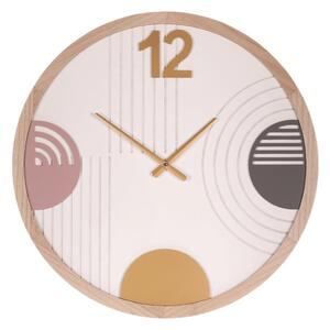 Falióra 60 cm átmérő MDF fa kerettel színes körmintával