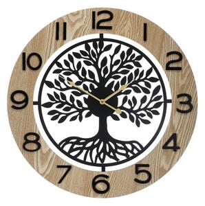 Falióra 60 cm átmérő MDF és fém életfa mintával